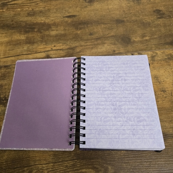 Never Used Purple Butterfly Spiral Notebook With Go All Things Are Possibl - Picture 6 of 9